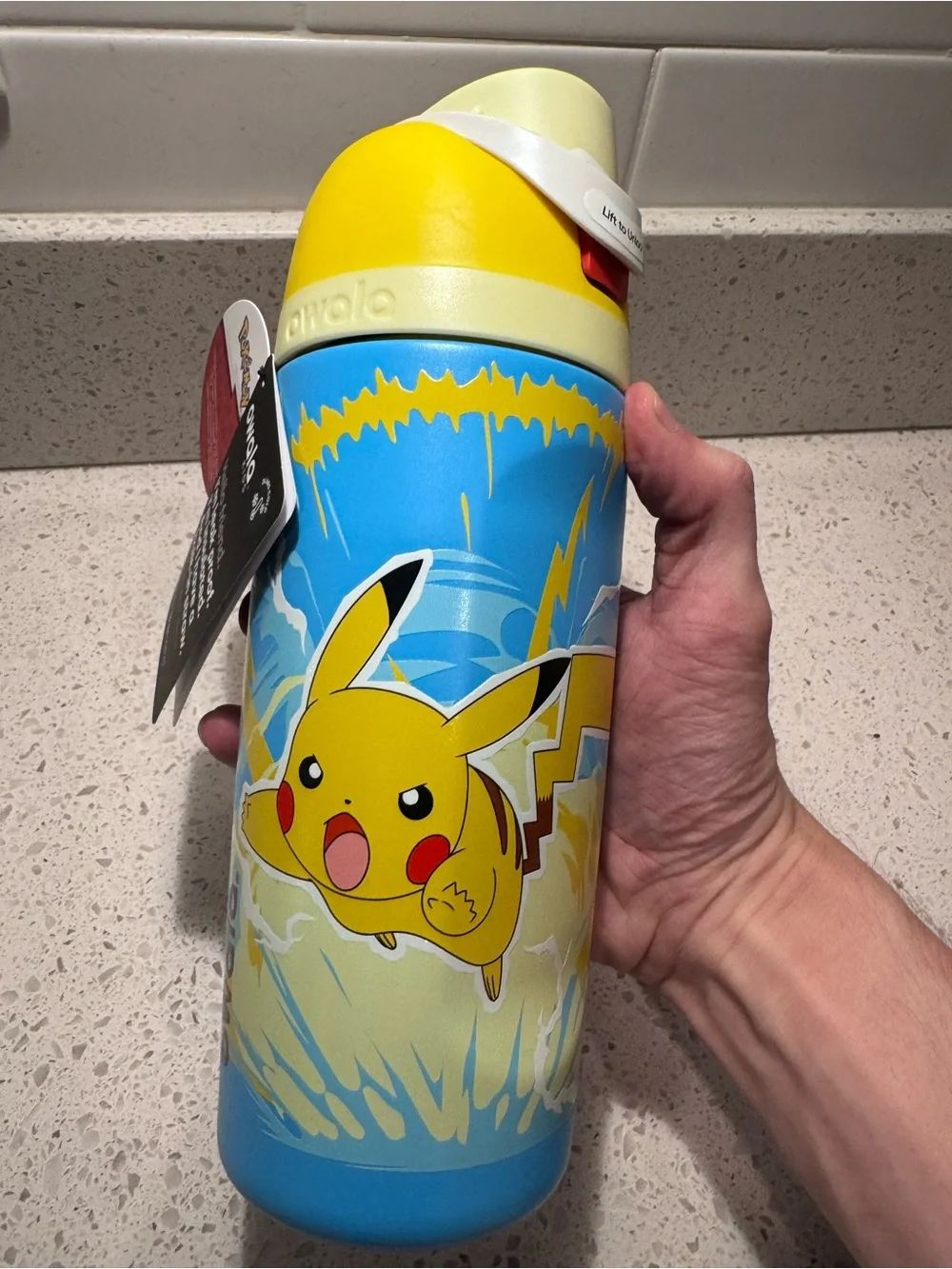 Pokemon x Owala Pikachu 16 oz Stainless Steel Freesip Water Bottle - IN HAND